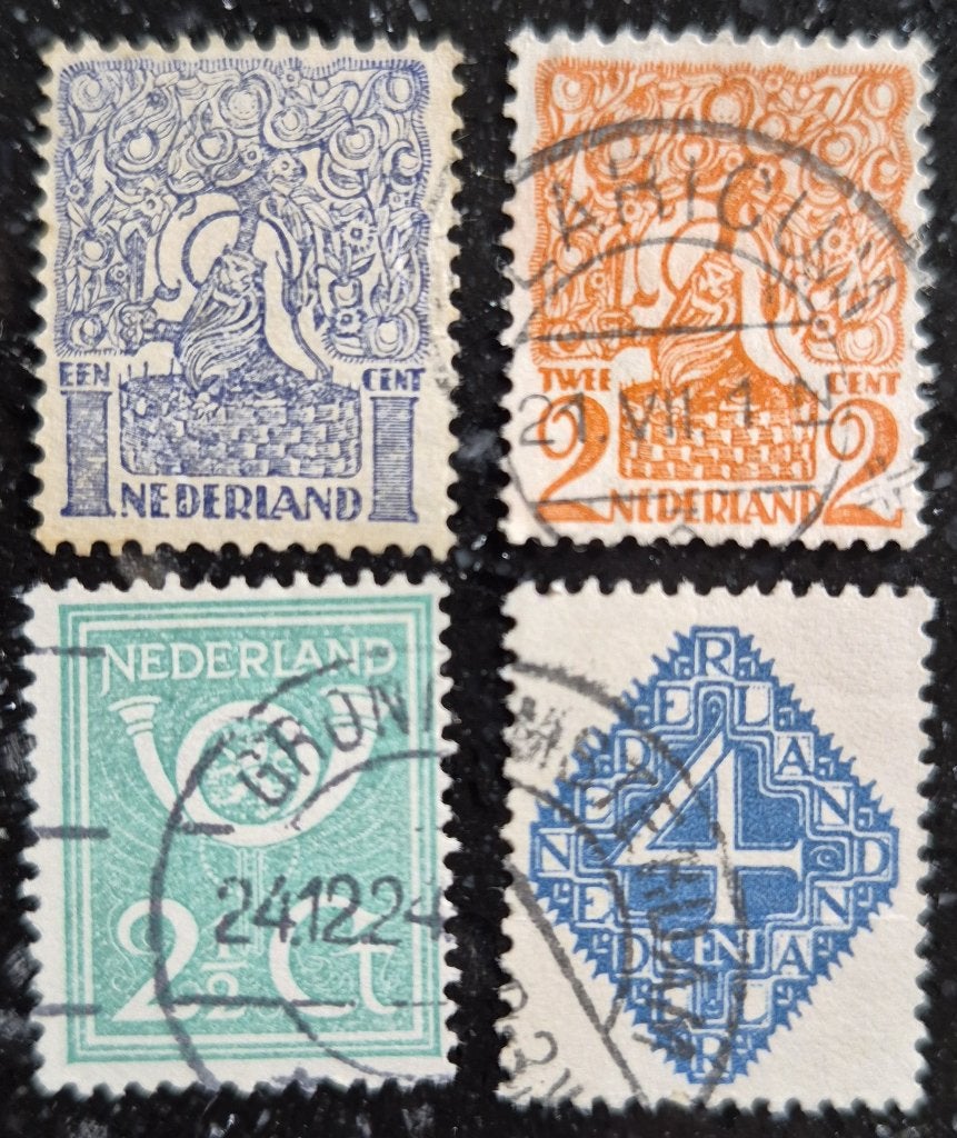 POSTZEGELS NEDERLAND 1923 GESTEMPELD, Postzegels en Munten, Postzegels | Nederland, Verzenden, T/m 1940, Gestempeld