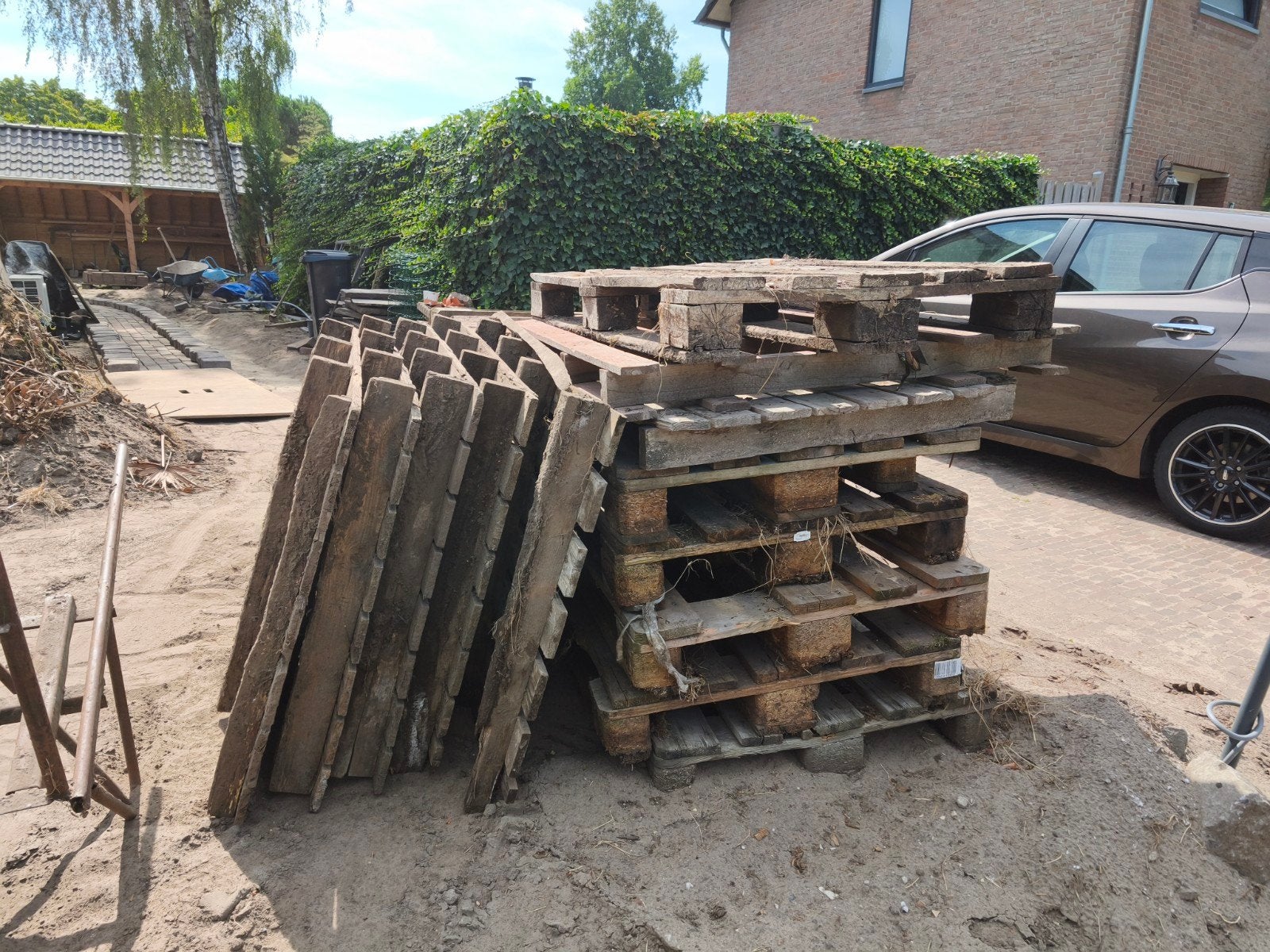 Stapel pallets GRATIS afhalen, Tuin en Terras, Haardhout, Ophalen