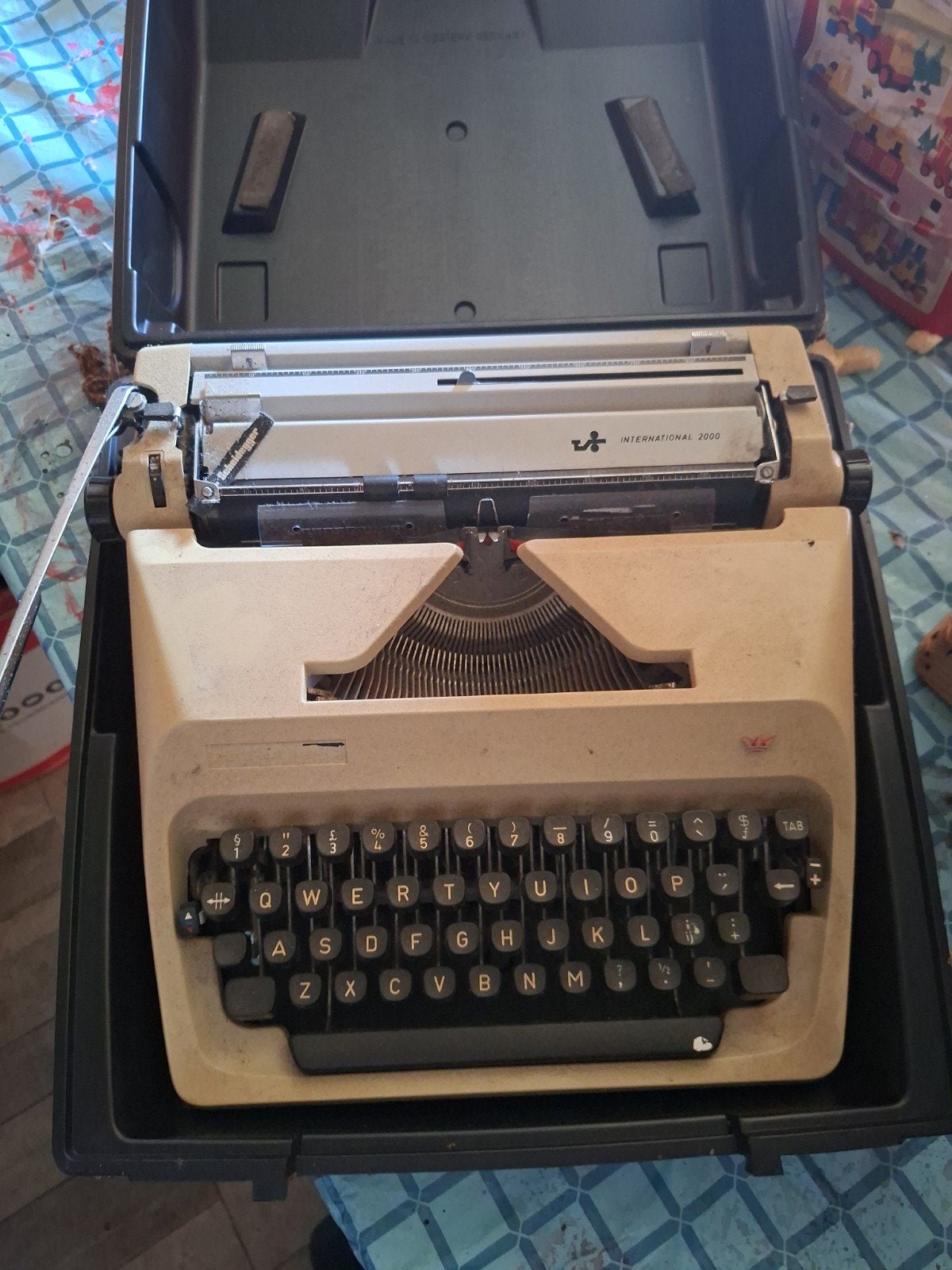 Vintage Scheidegger International 2000 – typemachine, Ophalen of Verzenden, Gebruikt