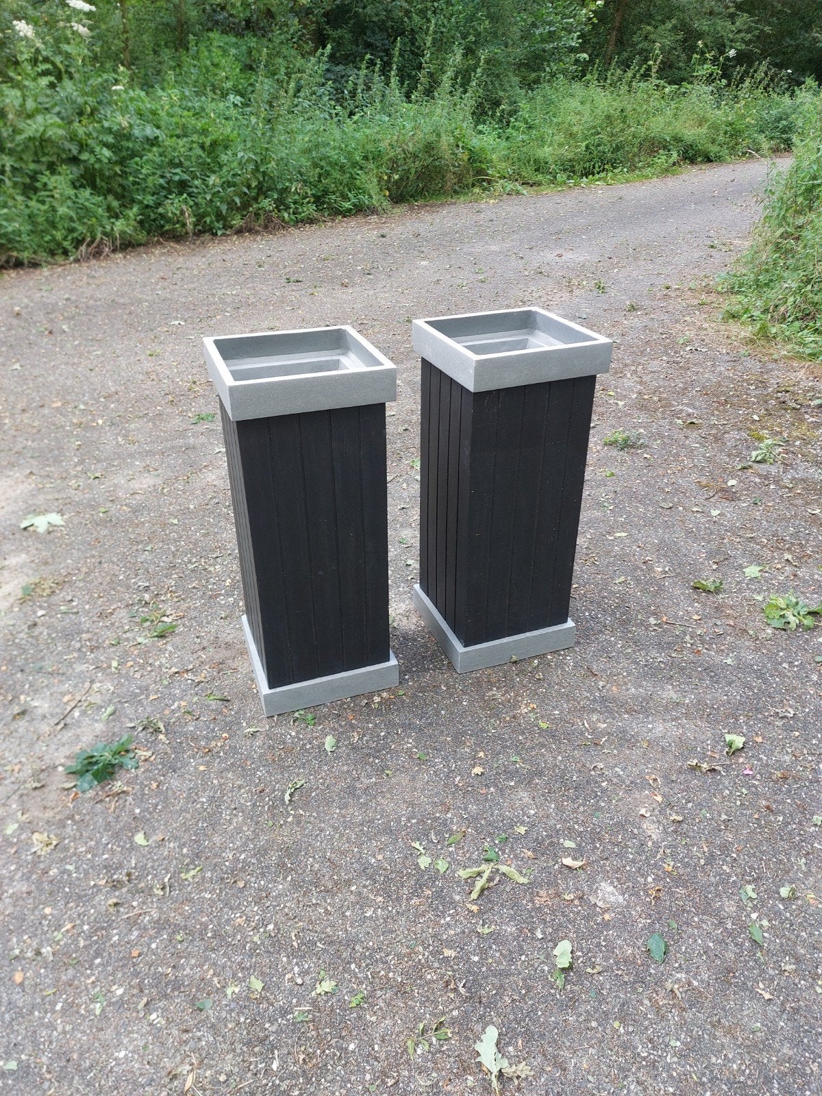 2 nieuwe  plantenbakken, Tuin en Terras, Bloembakken en Plantenbakken, Ophalen, Nieuw, Rond, Hout