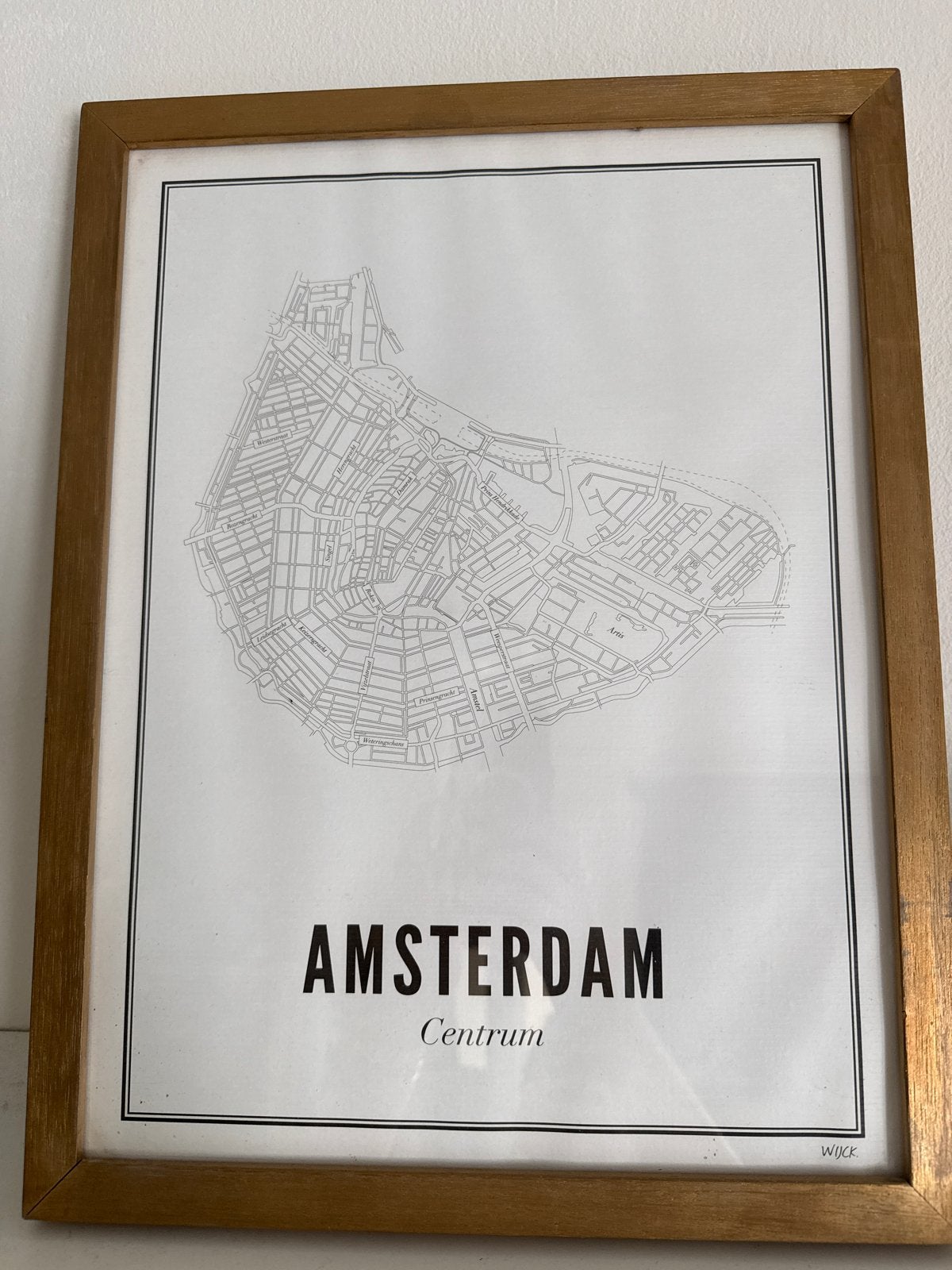 Poster Amsterdam Wijck, Minder dan 50 cm, Ophalen of Verzenden, Minder dan 50 cm, Print