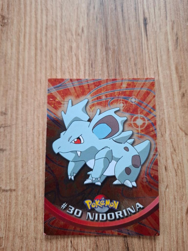 Pokemon Topps Nidorina #30 Holofoil Kaart, Ophalen of Verzenden, Gebruikt, Losse kaart, Foil