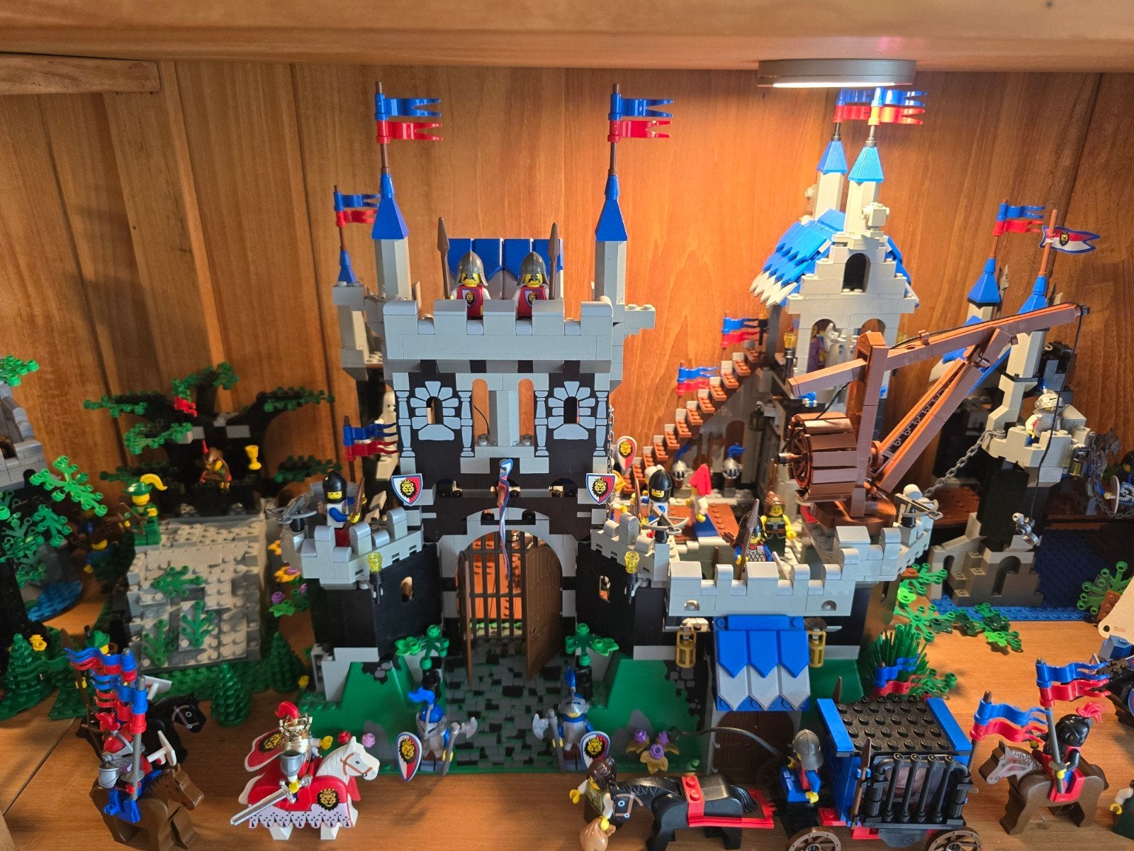 Grote partij 90's LEGO Castle: Ridders, Kastelen, Draken (MO, Ophalen, MOC (eigen creatie), Inclusief minifiguren, Lego