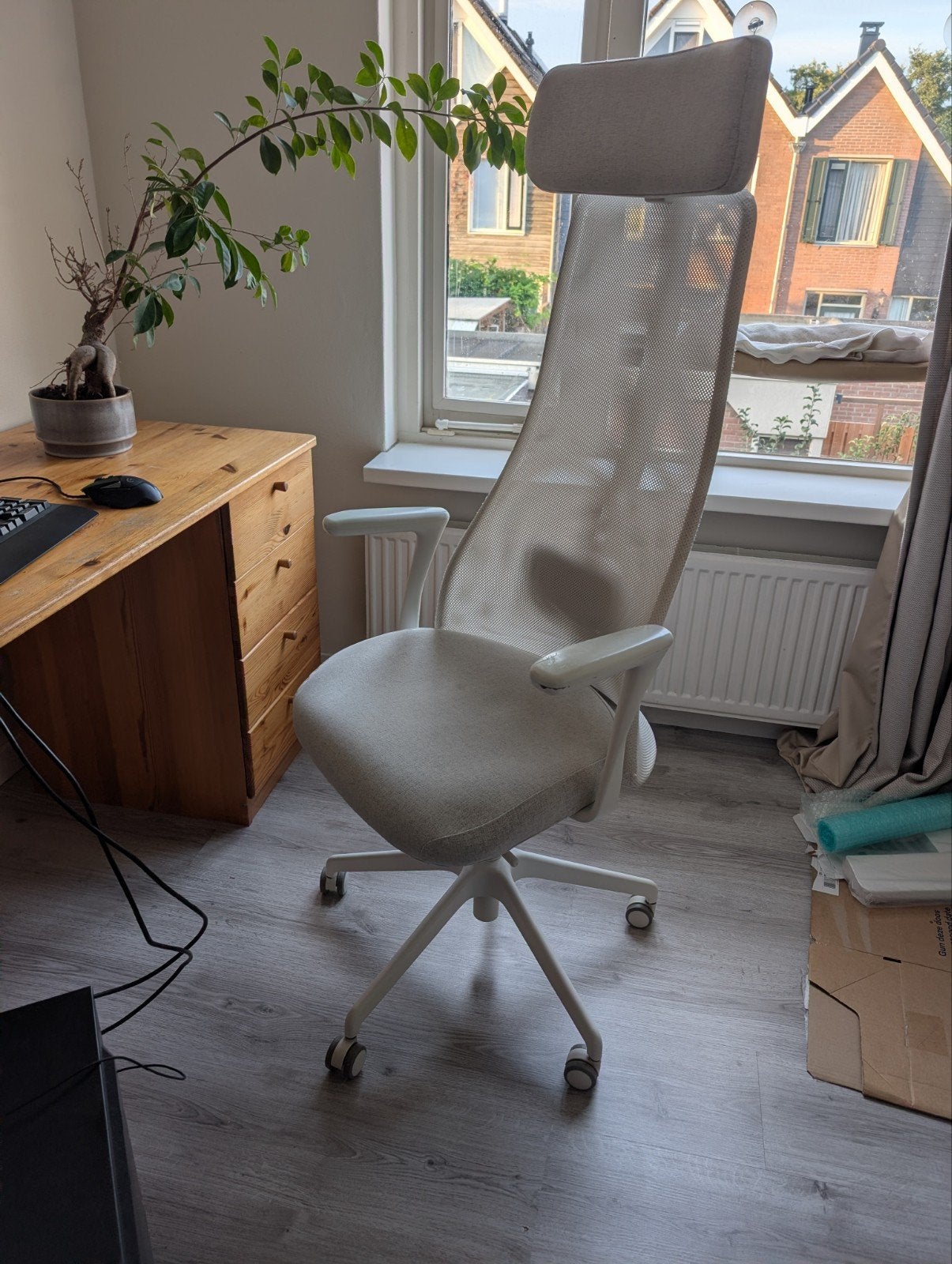 bureaustoel Ikea Järvfjället, Huis en Inrichting, Bureaustoelen, Ophalen, Gebruikt, Wit, Bureaustoel