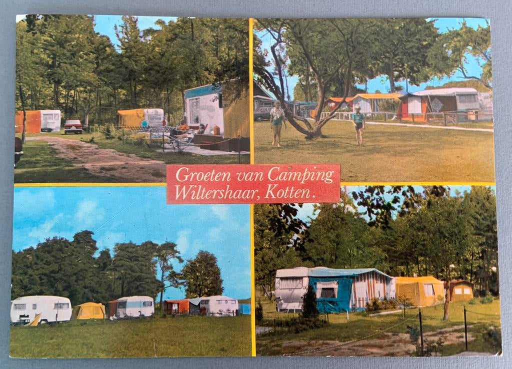 Groeten van Camping Wiltershaar, Kotten, Verzenden, 1960 tot 1980, Gelopen, Overijssel
