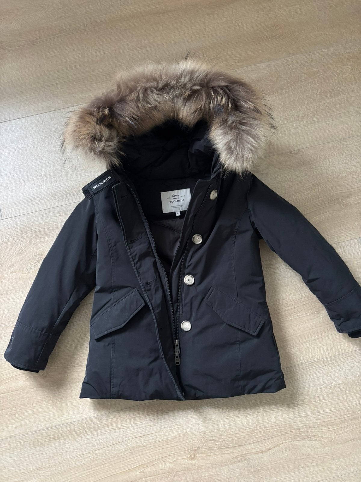 Woolrich parka maat 6, Ophalen of Verzenden, Zo goed als nieuw, Meisje, Jas