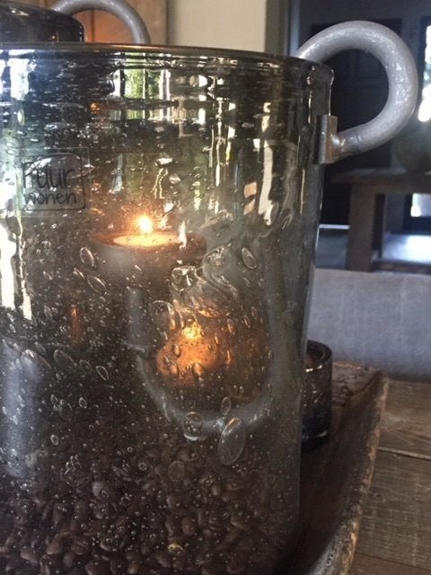 Glashaak S hangkandelaar metaal Puur Wonen windlicht stoer, Verzenden, Nieuw, Metaal, 21 cm