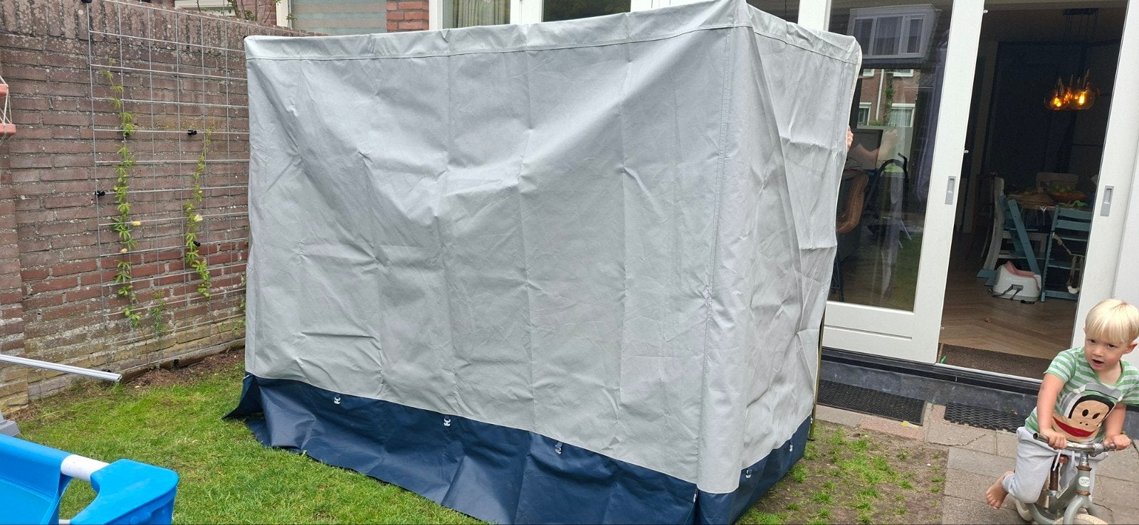 Erker tent, Ophalen
