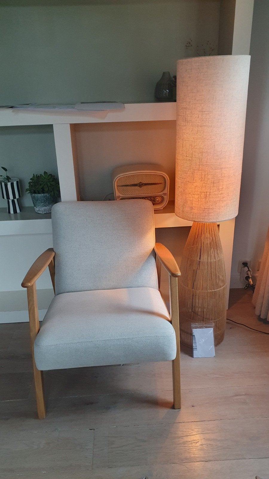 Ikea fauteuil in nieuwstaat!, Ophalen, Zo goed als nieuw, Hout