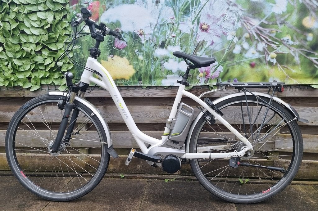 flyer T8 51 cm panasonic 540 wh, Fietsen en Brommers, 2 zitjes, Gebruikt, Versnellingen, 56 cm of meer