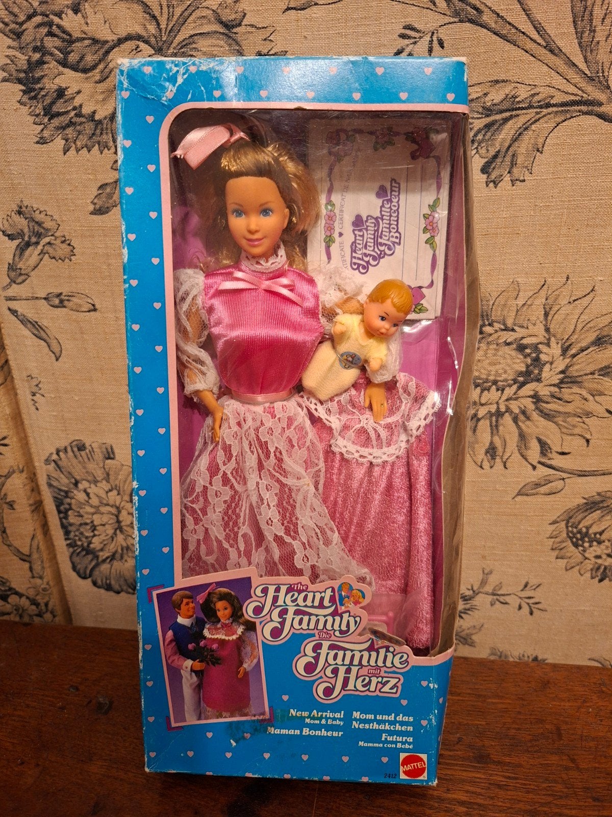 Vintage Mattel Heart Family Barbie met baby in doos, Ophalen of Verzenden