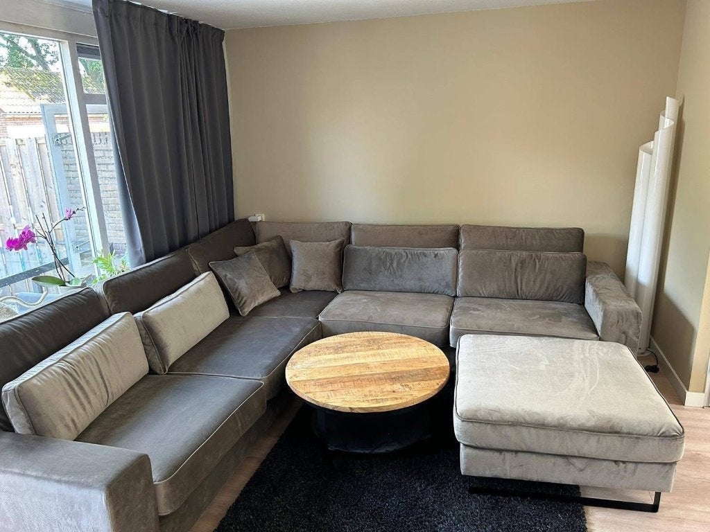 Loungebank te koop, Huis en Inrichting, Ophalen, Hoekbank, 300 cm of meer, 75 tot 100 cm