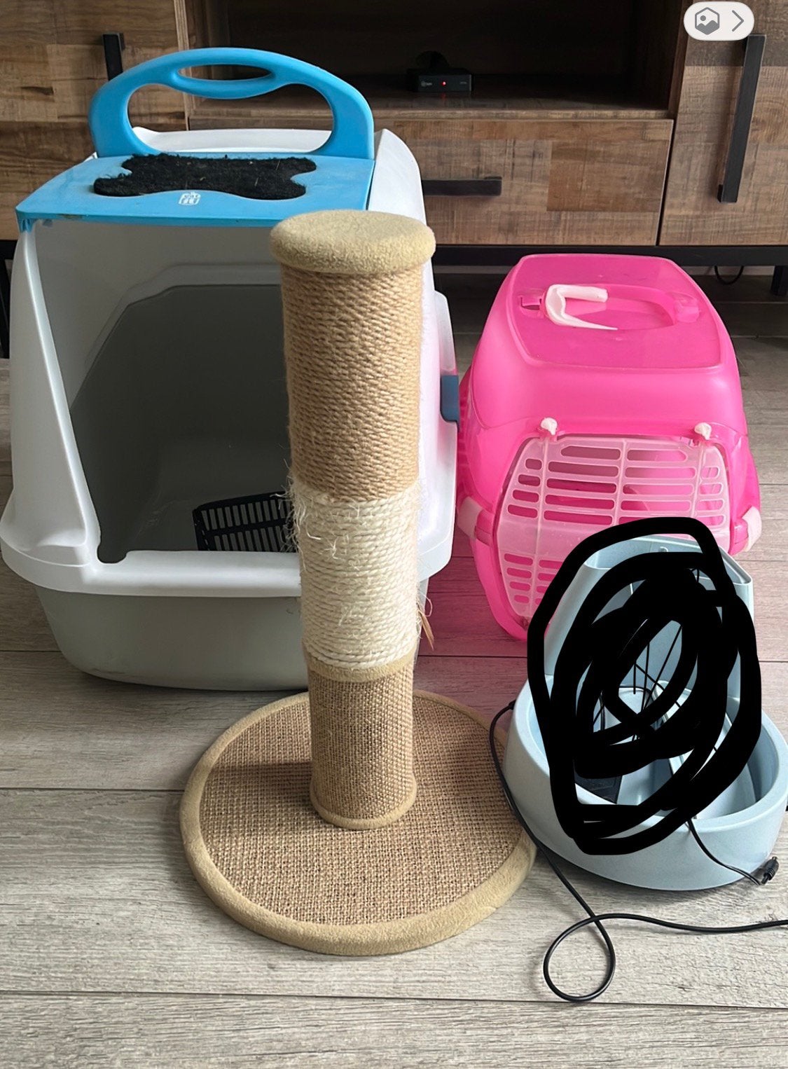 Set voor kat 10,00, Dieren en Toebehoren, Katten-accessoires, Ophalen of Verzenden, Gebruikt