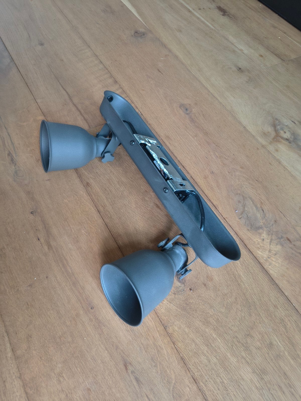 IKEA Hektar S1064F Opbouwspot - Grijs, Verstelbaar, Opbouwspot, Ophalen of Verzenden, Metaal, IKEA