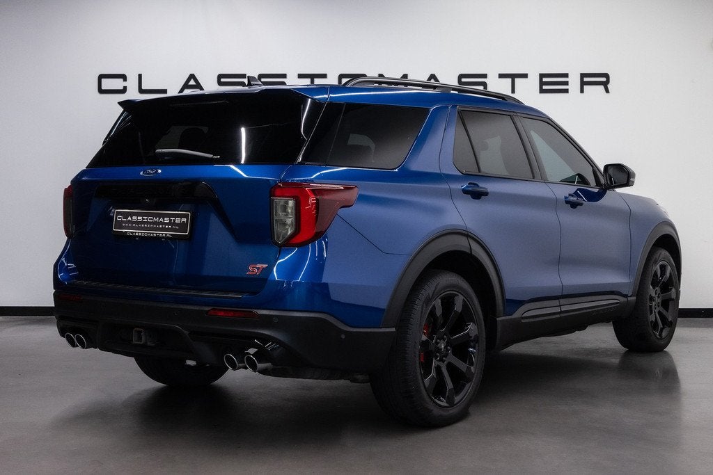 Ford Explorer ST 6 persoonsuitvoering (bj 2022, automaat), Auto's, Ford, Automaat, Gebruikt, 2540 kg, Blauw