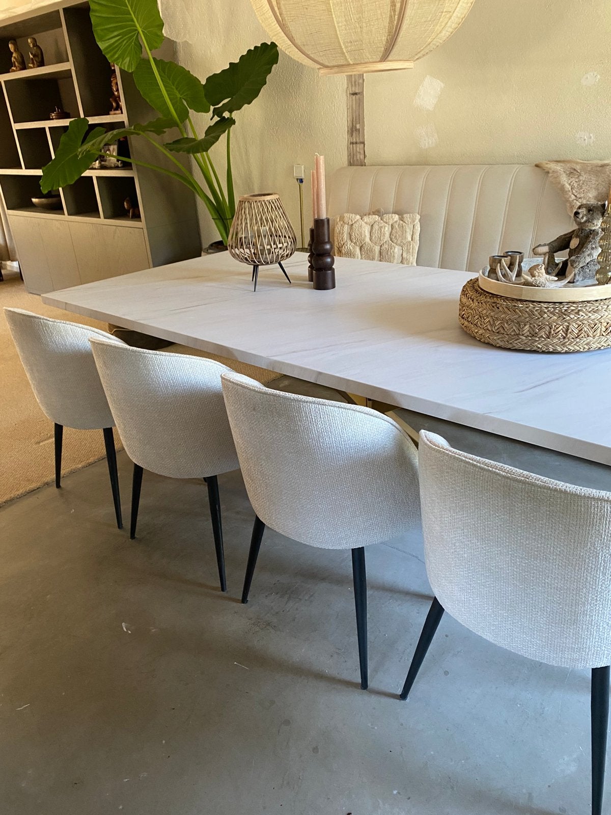 Eettafel marmerlook ( moet nu met spoed weg), Ophalen, 100 tot 150 cm, 200 cm of meer, Zo goed als nieuw