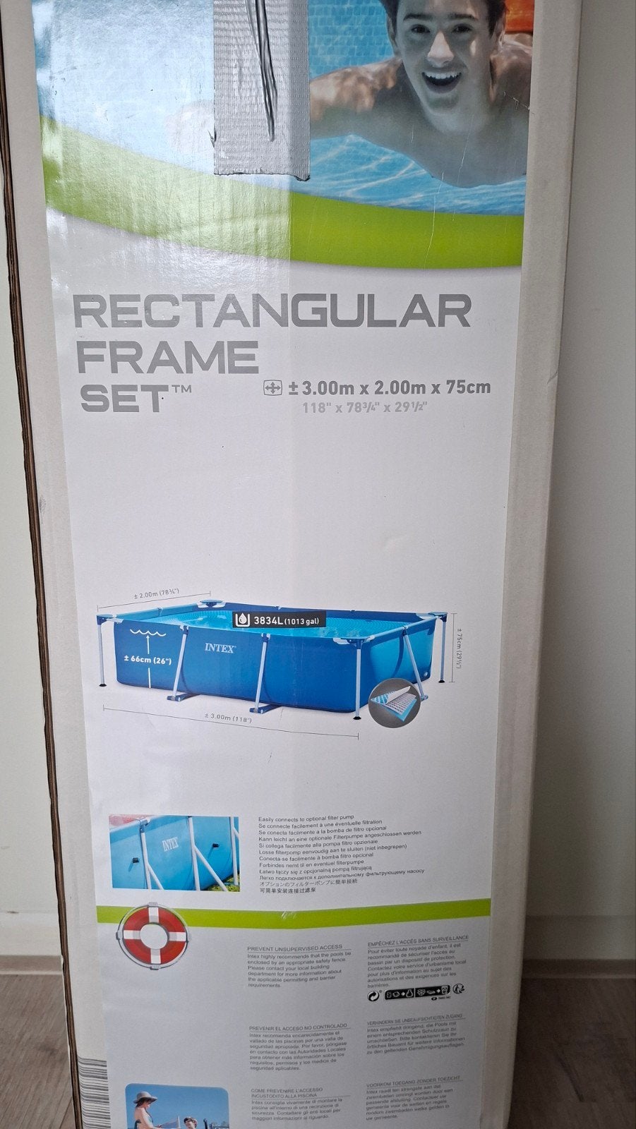 Intex groot zwembad, Ophalen, Gebruikt, Opzetzwembad, 200 tot 400 cm