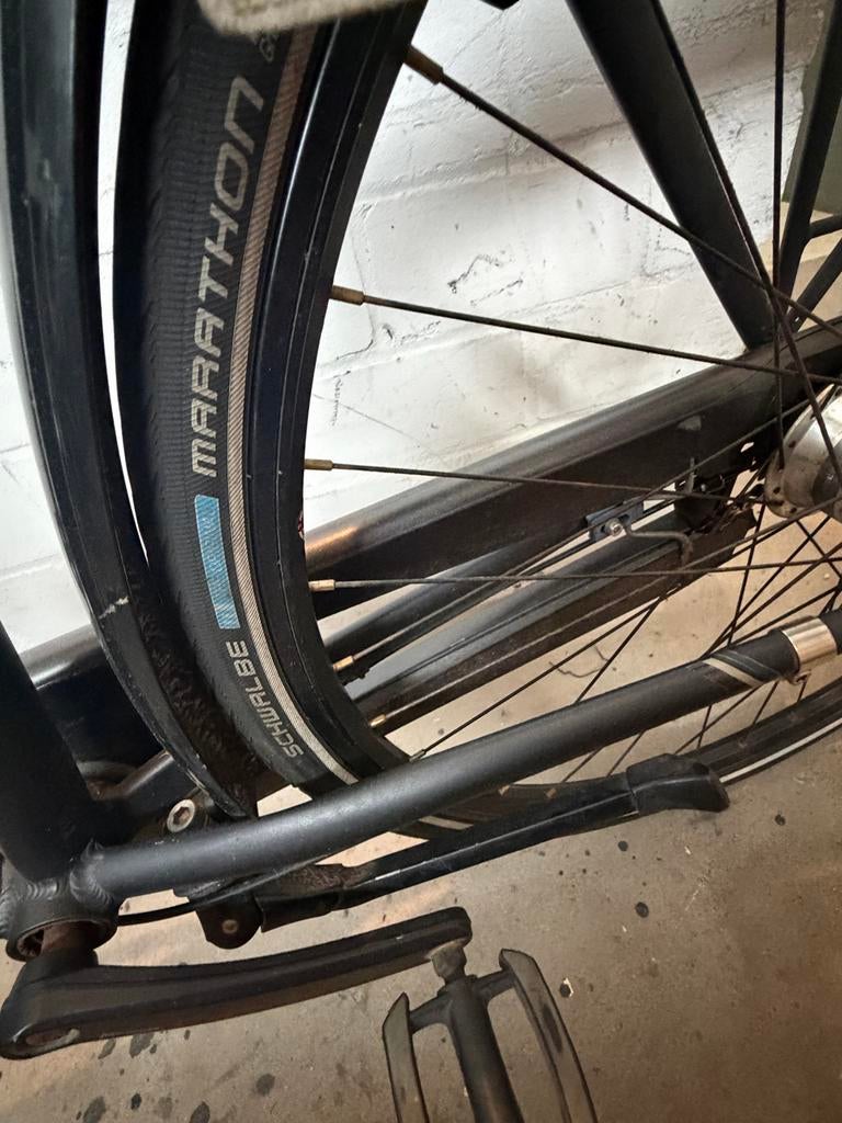Trek fiets met Schwalbe Marathon banden, Gebruikt, Velgrem, Versnellingen, 53 tot 57 cm