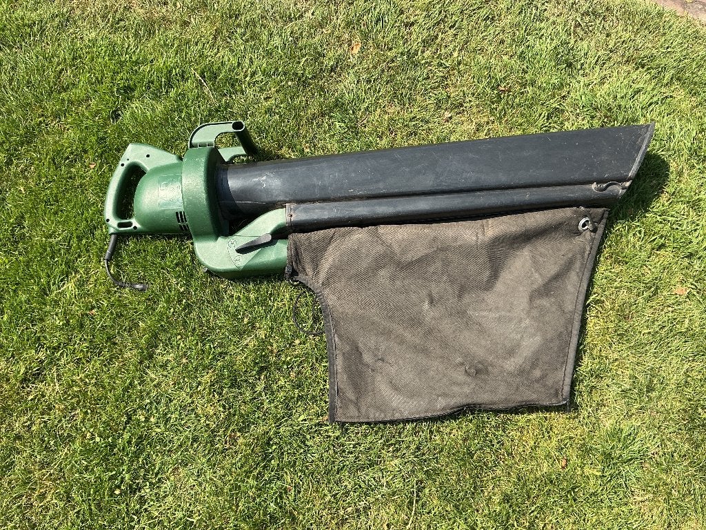 Greenway BR1600 Bladblazer met zuigfunctie en opvangzak, Tuin en Terras, Bladblazers, Gebruikt, Handgedragen, Elektrisch, Met opvangzak