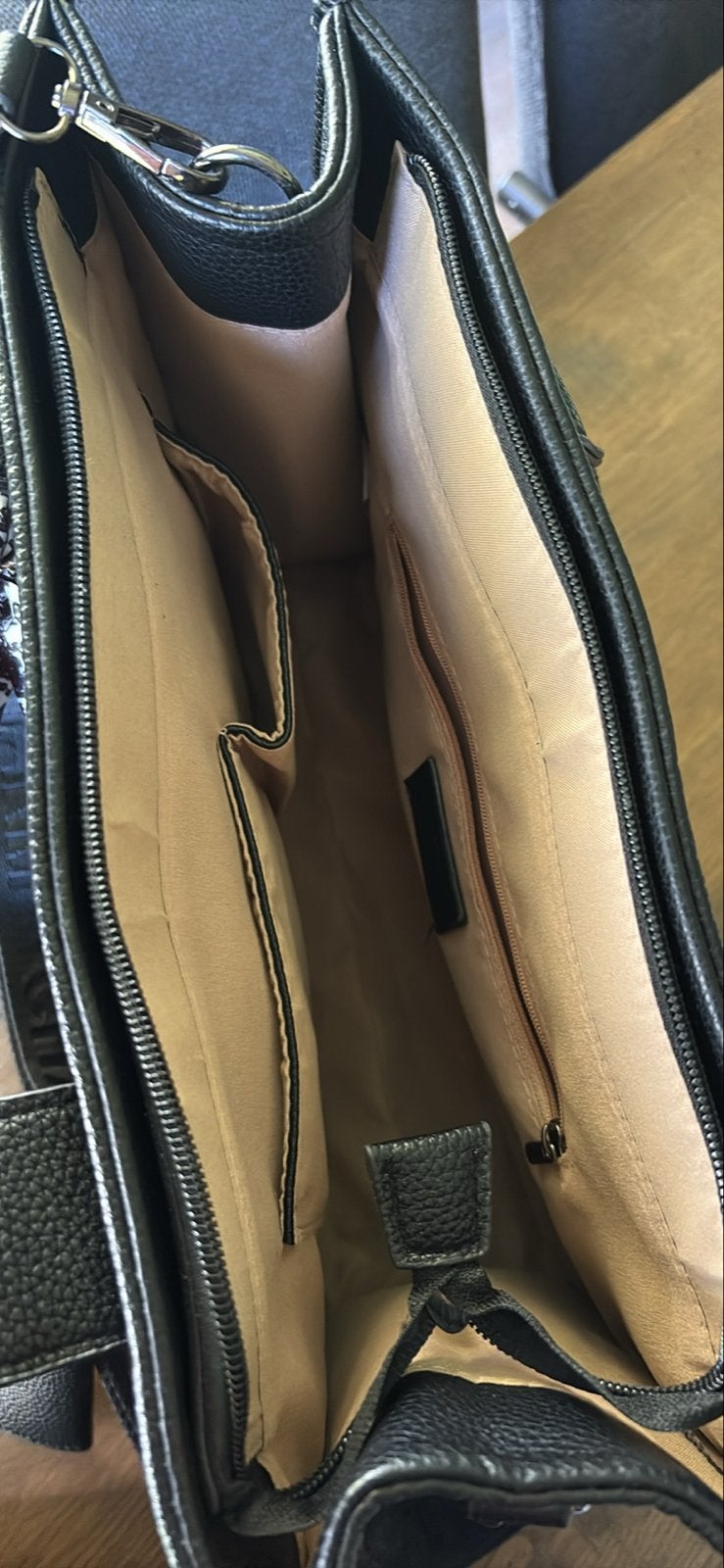Charm London Handtas Zwart met Schouderband en Portemonnee, Ophalen of Verzenden, Zo goed als nieuw, Zwart, Handtas