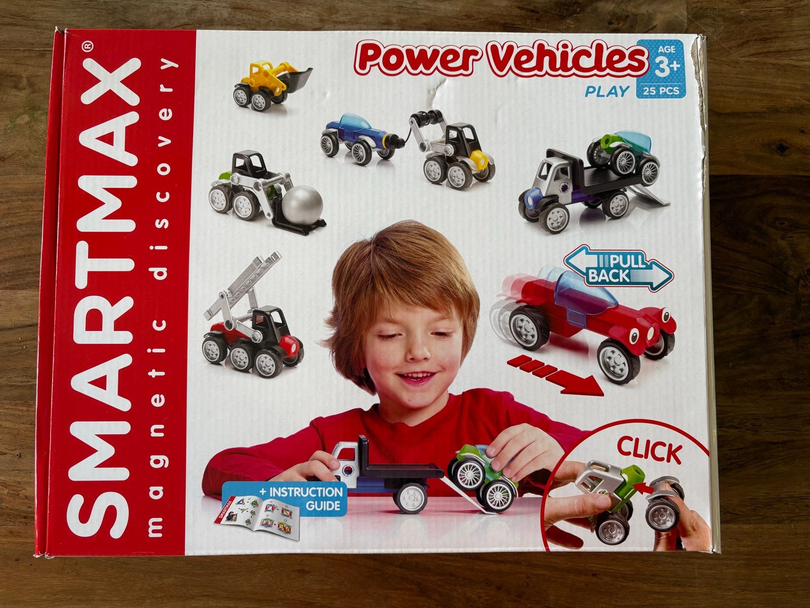 Smartmax Power Vehicles set (magnetisch speelgoed), Ophalen of Verzenden, Zo goed als nieuw, Overige typen, Met wieltjes