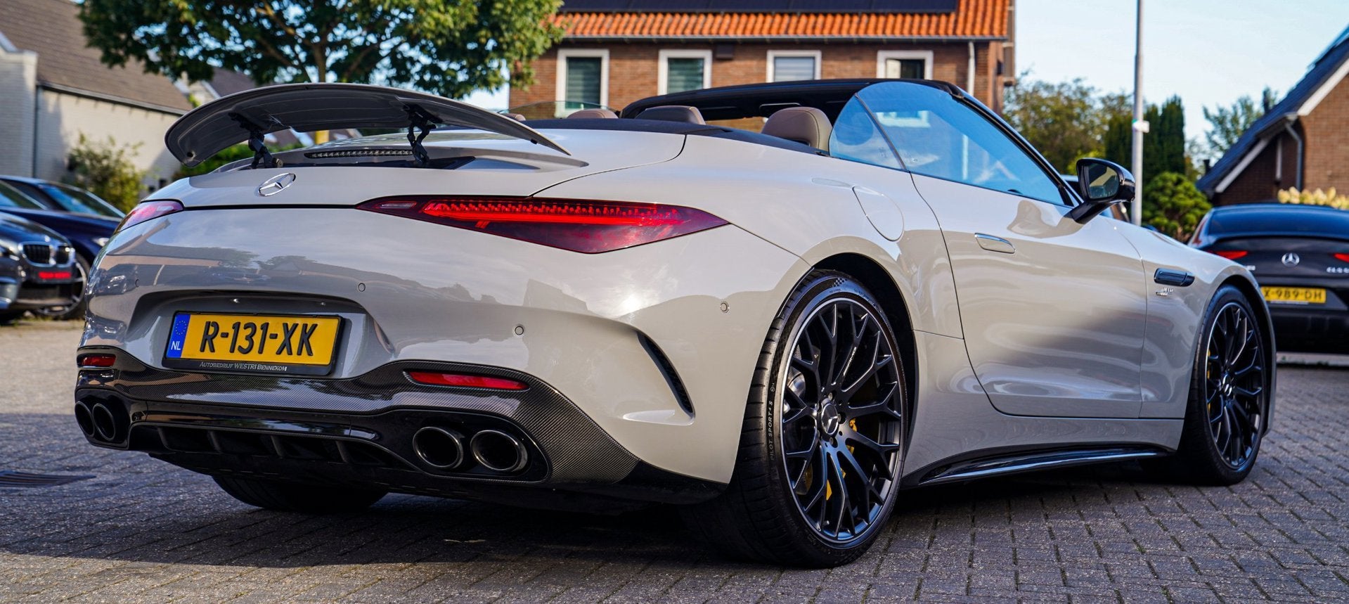 Mercedes-Benz SL-klasse Roadster AMG 43 | Burmester | Carbon, Auto's, Automaat, Dealer onderhouden, Achterwielaandrijving, Gebruikt