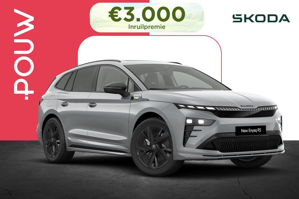 Skoda Enyaq 85X 340pk RS | Warmtepomp | Panoramadak, Auto's, Skoda, Automaat, 12 maanden, 510 min, 568 km
