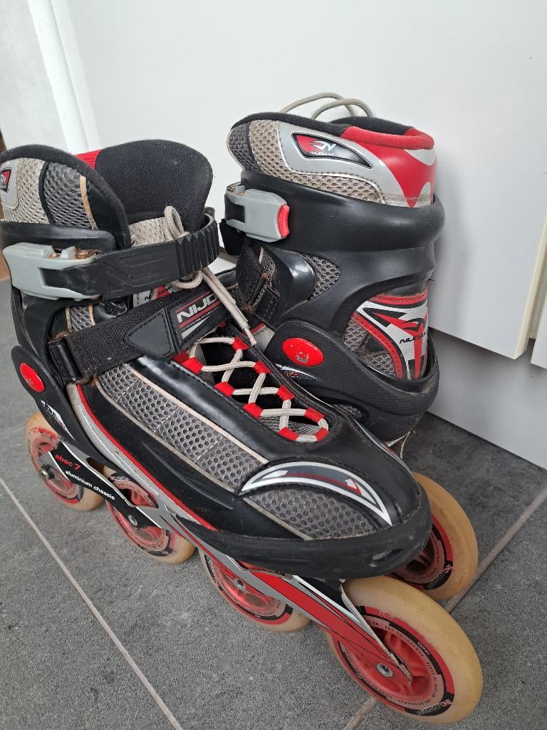 Skeelers Nijdam 100mm maat 40/42, Sport en Fitness, Skeelers, Gebruikt, Dames, Inline skates 4 wielen, Ophalen