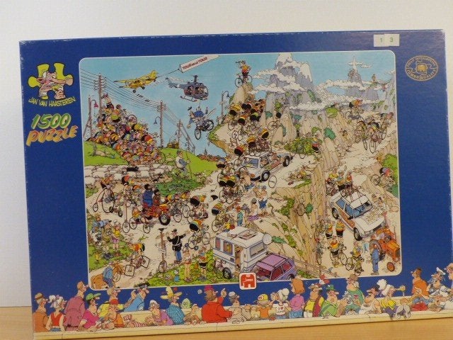 Jan van Haasteren 1500 stukjes Tour de France legpuzzel, Hobby en Vrije tijd, Denksport en Puzzels, Ophalen of Verzenden, 500 t/m 1500 stukjes