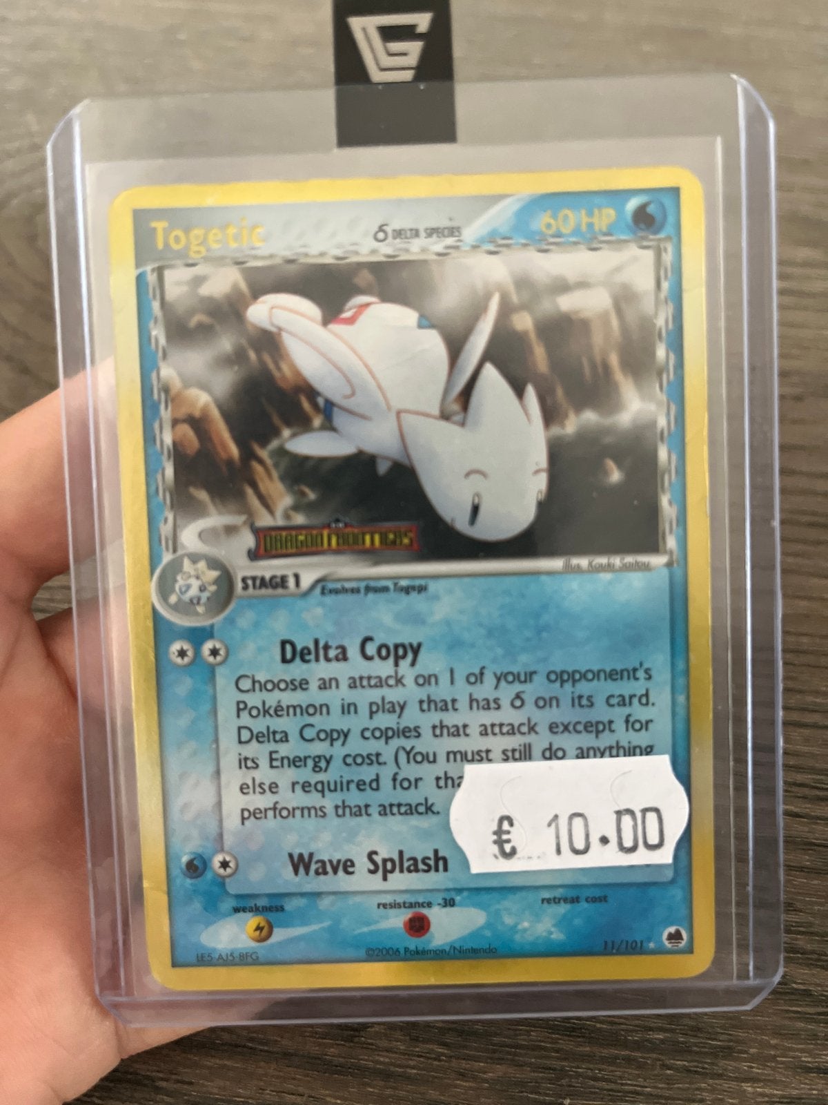 Togetic Delta Species Pokémon Kaart - Holo 11/101, Ophalen of Verzenden, Zo goed als nieuw, Losse kaart, Foil