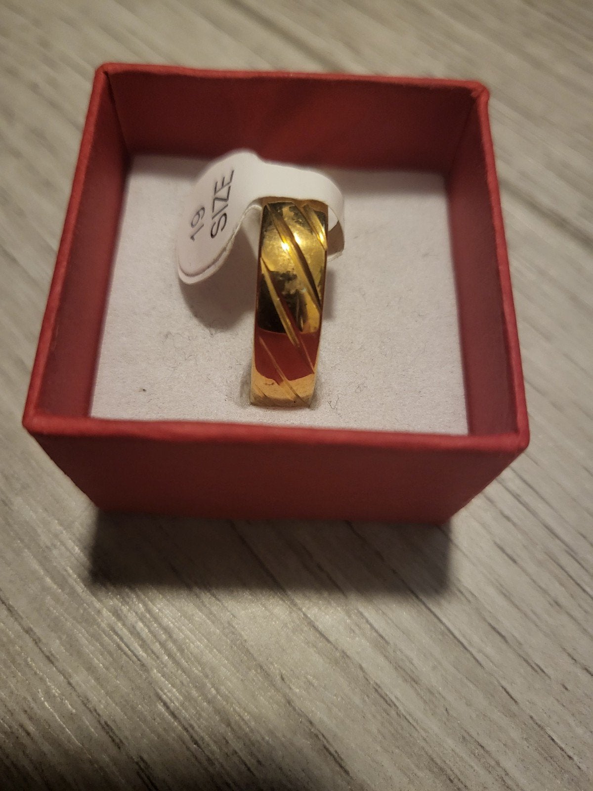 Nieuwe Gouden Ring Maat 19, Ophalen of Verzenden