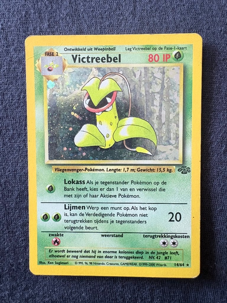 Victreebel Holo - Jungle 14/64 - Excellent, Hobby en Vrije tijd, Verzamelkaartspellen | Pokémon, Ophalen of Verzenden, Nieuw