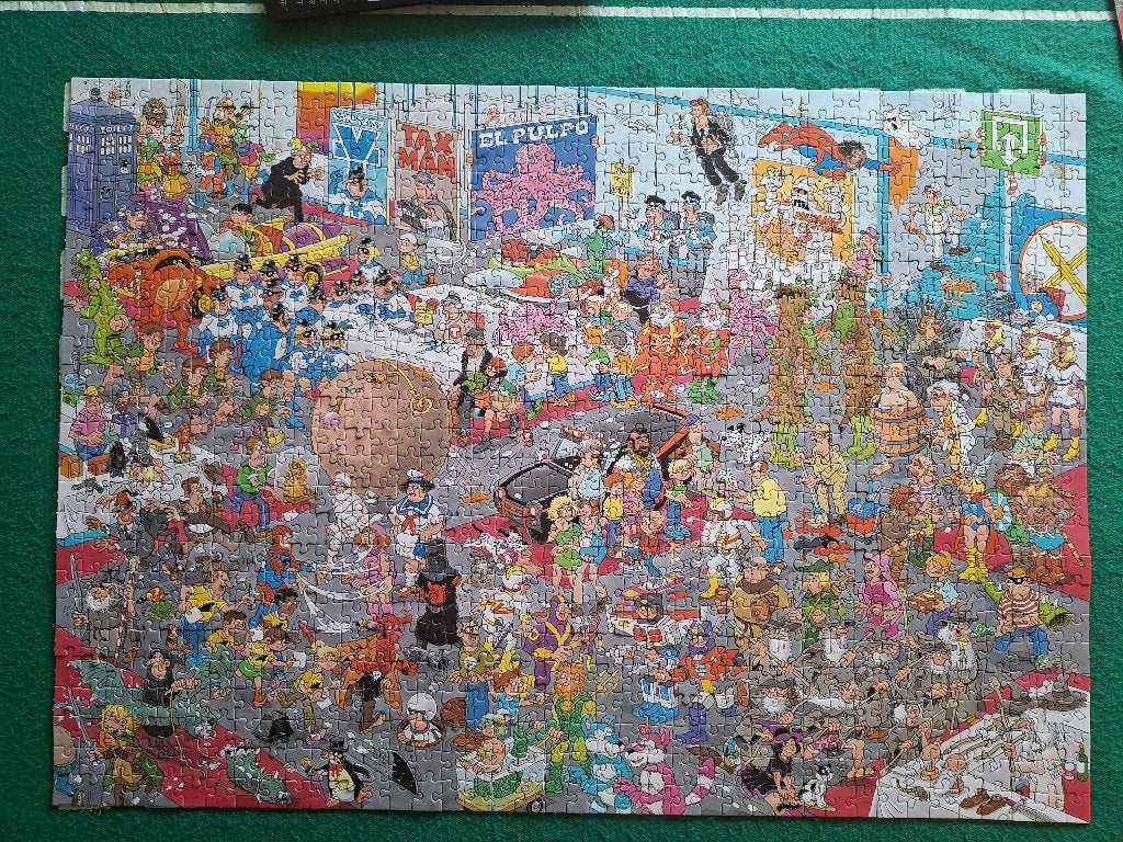 J.v.H. puzz FILMSET/GEEF ONS DE RUIMTE 2X 1000 st. Ruil/koop, Ophalen, 500 t/m 1500 stukjes, Zo goed als nieuw, Legpuzzel