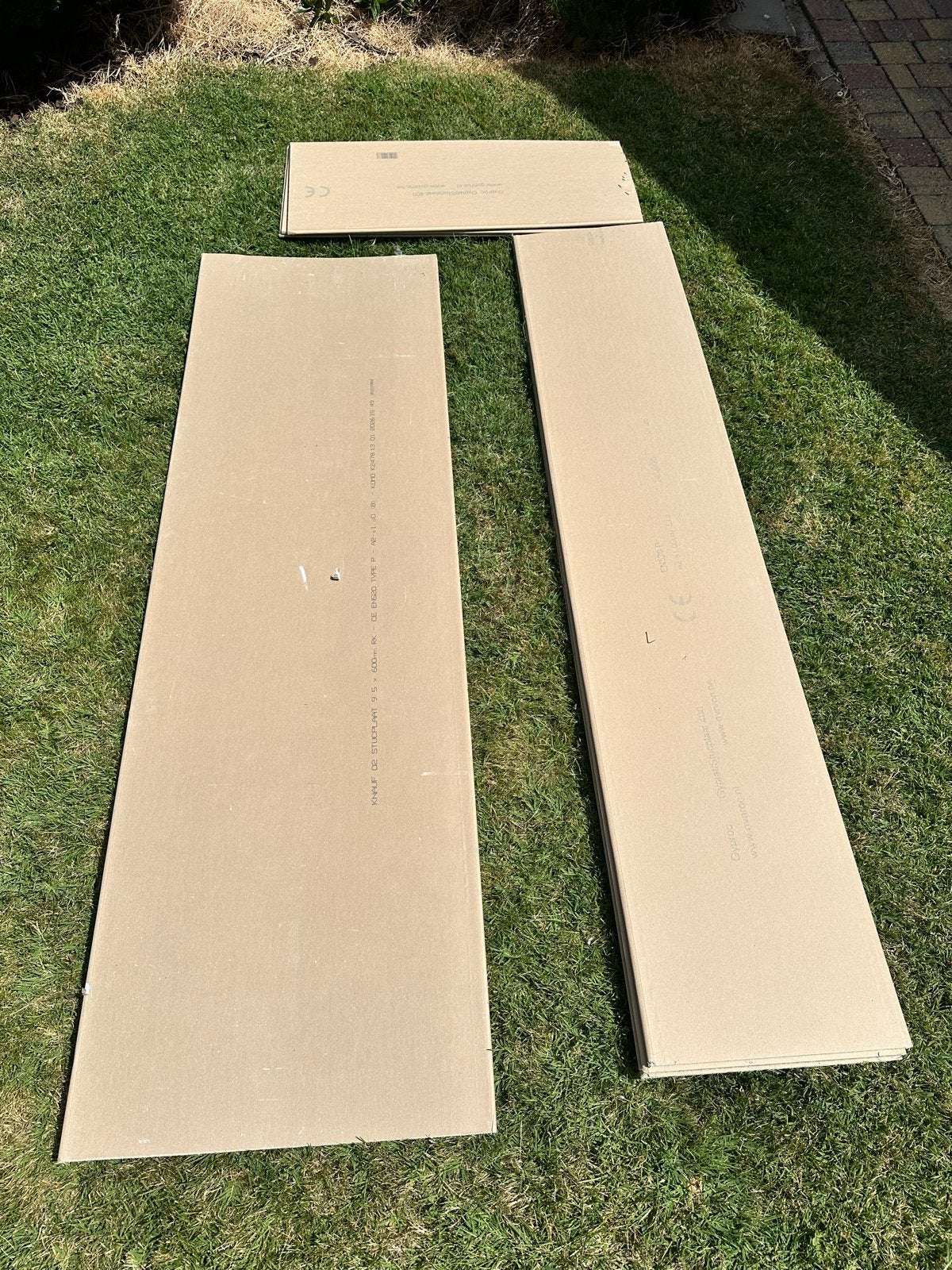 Stucplaten, Ophalen, Gebruikt, Minder dan 25 mm, Overige typen