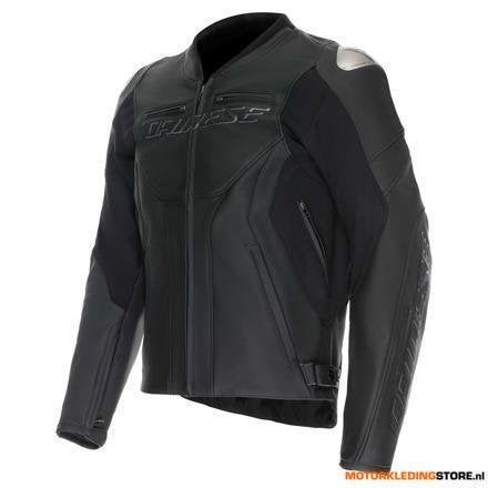 Dainese Racing 5 S/T Leren Motorjas, Zwart-Zwart, Motoren, Ophalen of Verzenden, Nieuw met kaartje