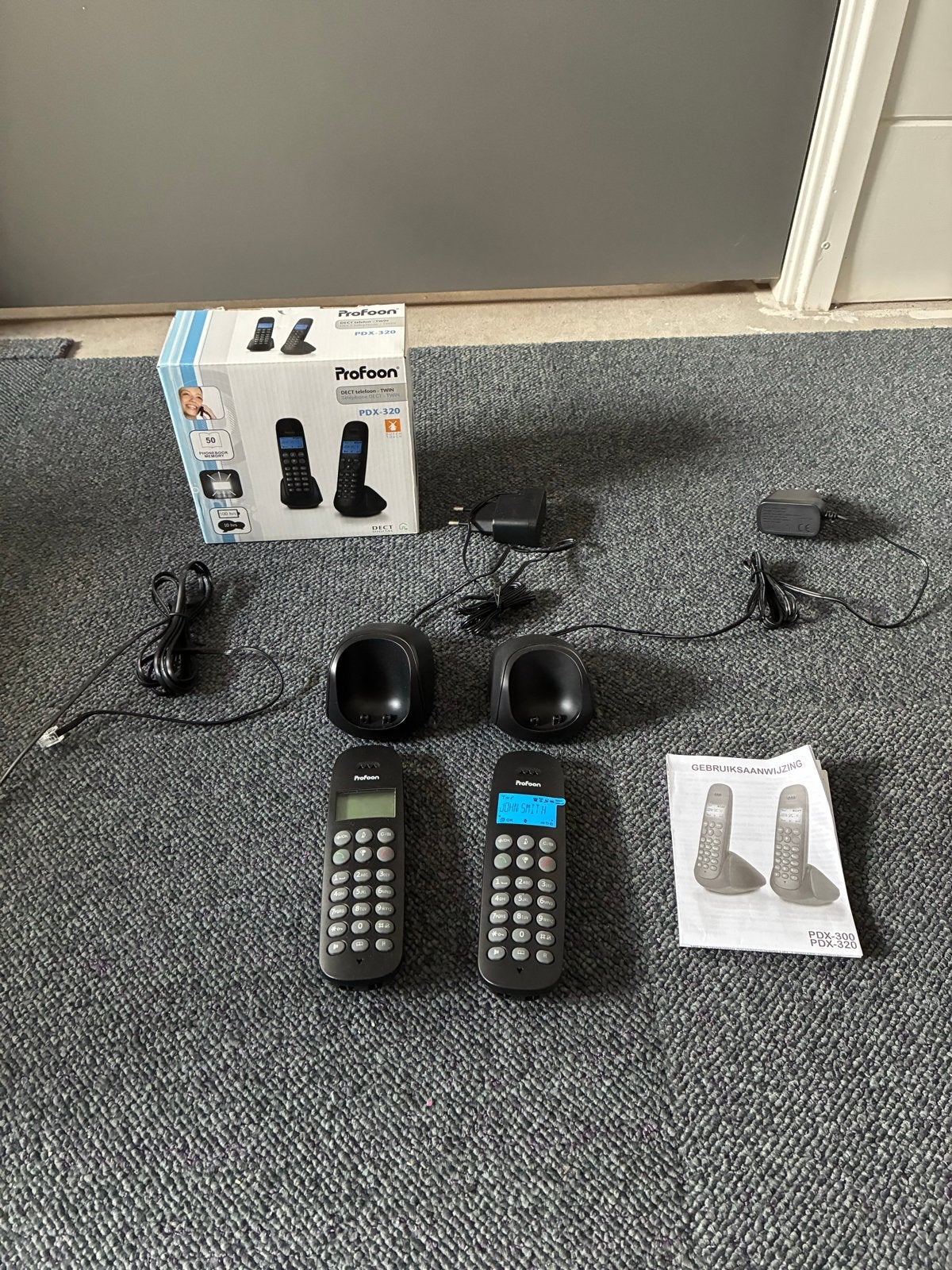 Profoon PDX-320 DECT Draadloze Telefoonset, Ophalen of Verzenden, Zo goed als nieuw, 2 handsets