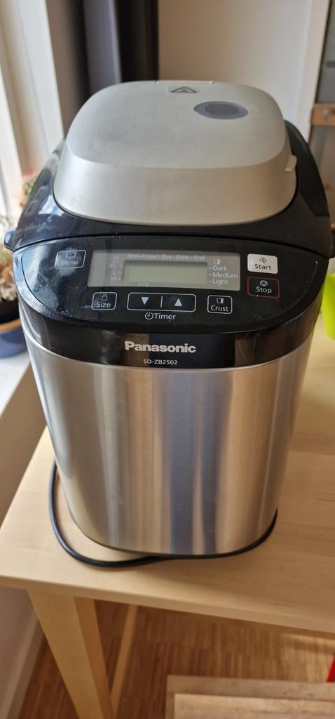 Panasonic SD-ZB2502 Broodbakmachine met Timer, Met timer, 800 tot 1200 gram deeg, Ophalen of Verzenden, Gebruikt