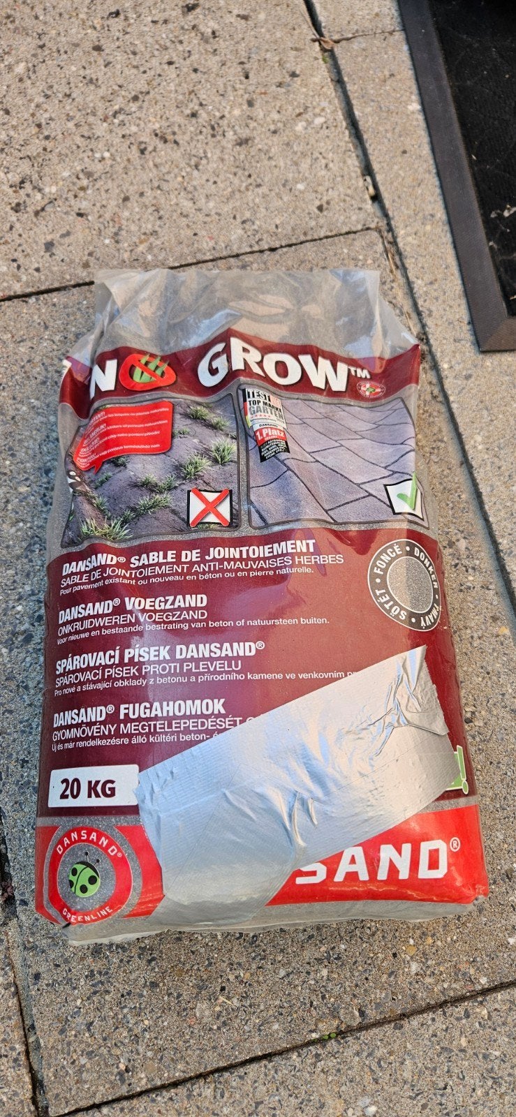 dansand 20 kilo voegzand.Ook tegen onkruid, Ophalen, Nieuw
