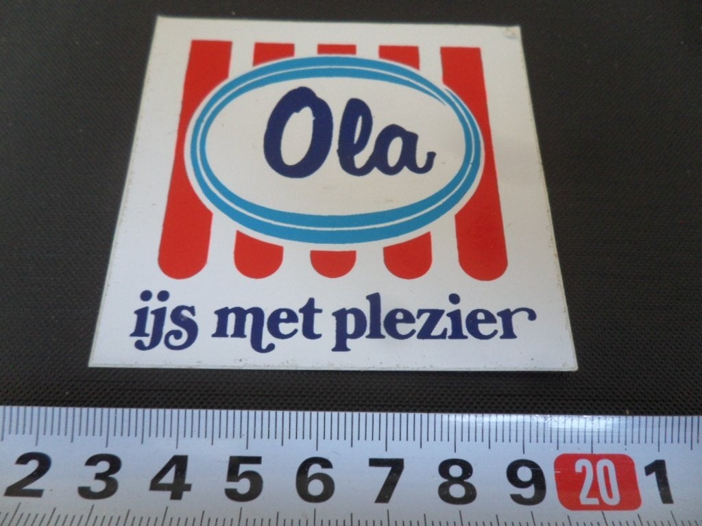 sticker OLA IJS met plezier, Ophalen of Verzenden, Zo goed als nieuw