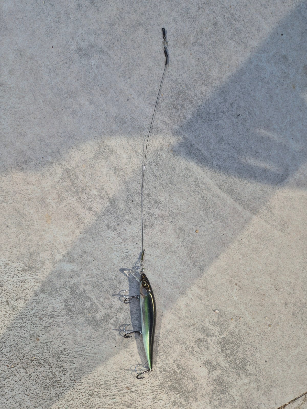 Megabass Vision 110 Jerkbait met stalen onderlijn, Ophalen of Verzenden, Zo goed als nieuw