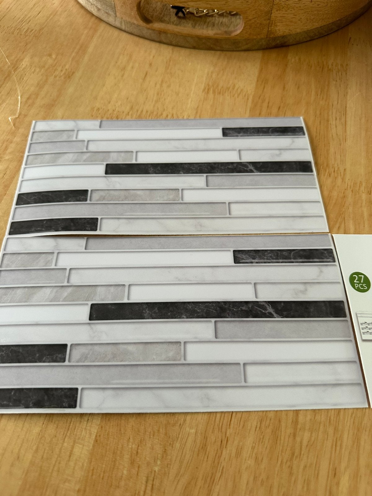 13,5 m2 Mosaic stickers 20x10 cm grijs, Overige materialen, Wandtegels, Nieuw, 20 tot 40 cm