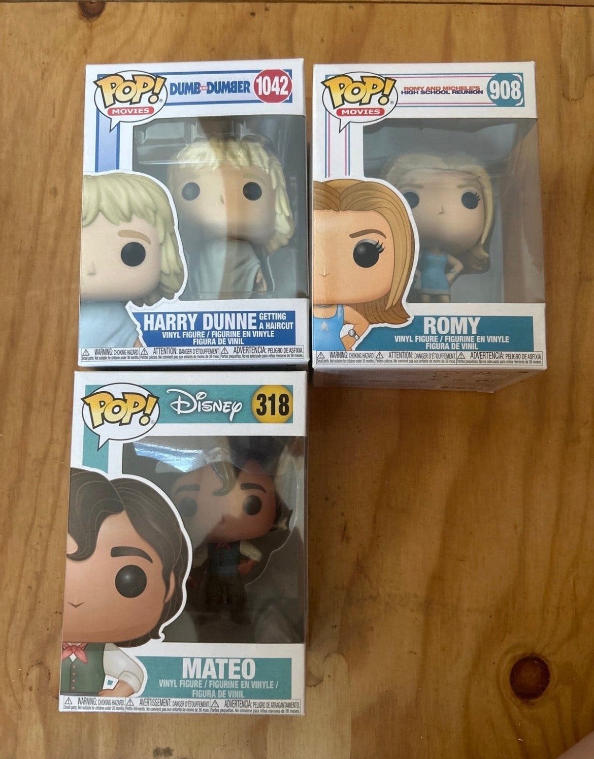 Funko Pop! Harry Dunne, Romy en Mateo - 3 stuks, Ophalen of Verzenden, Nieuw