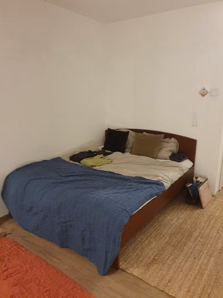 Vintage IKEA Houten Bedframe | 160cm x 200cm, Ophalen, Gebruikt, Bruin, Vintage