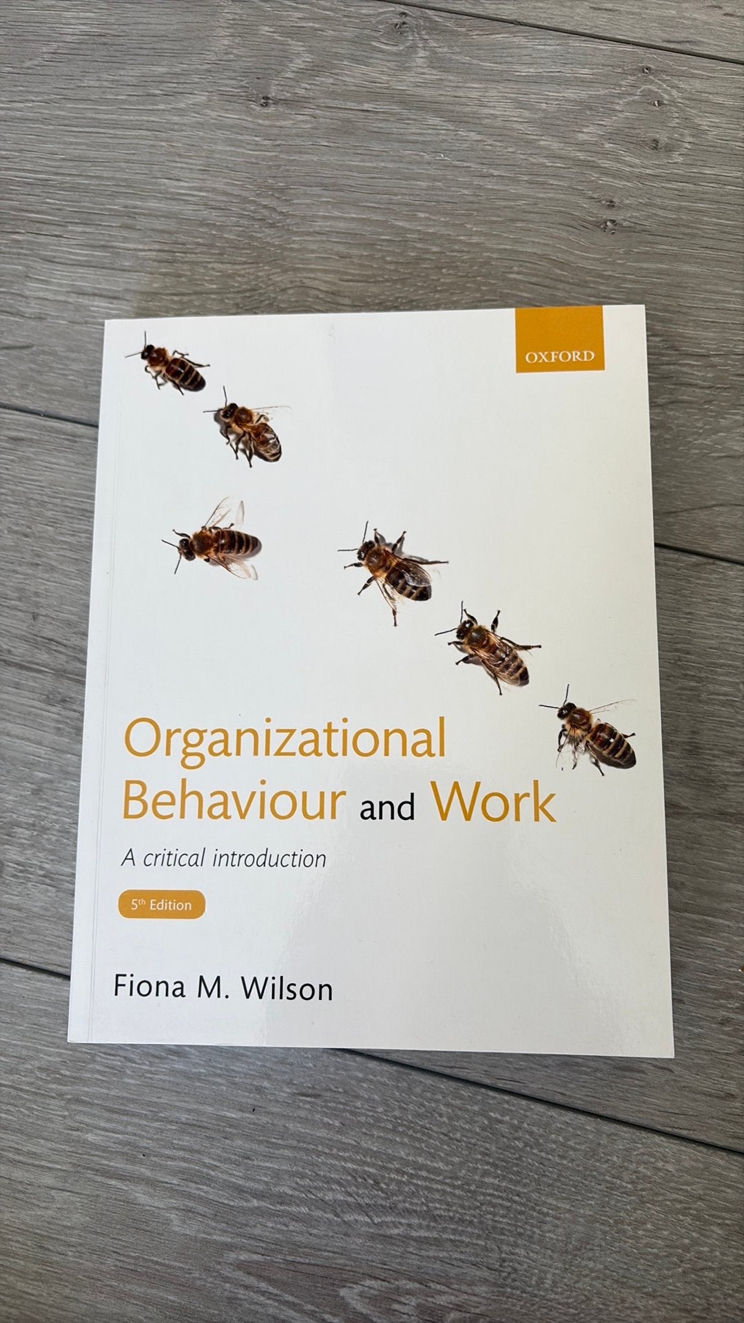Boek: organizational behaviour and work (Fiona M. Wilson)., Verzenden, Nieuw