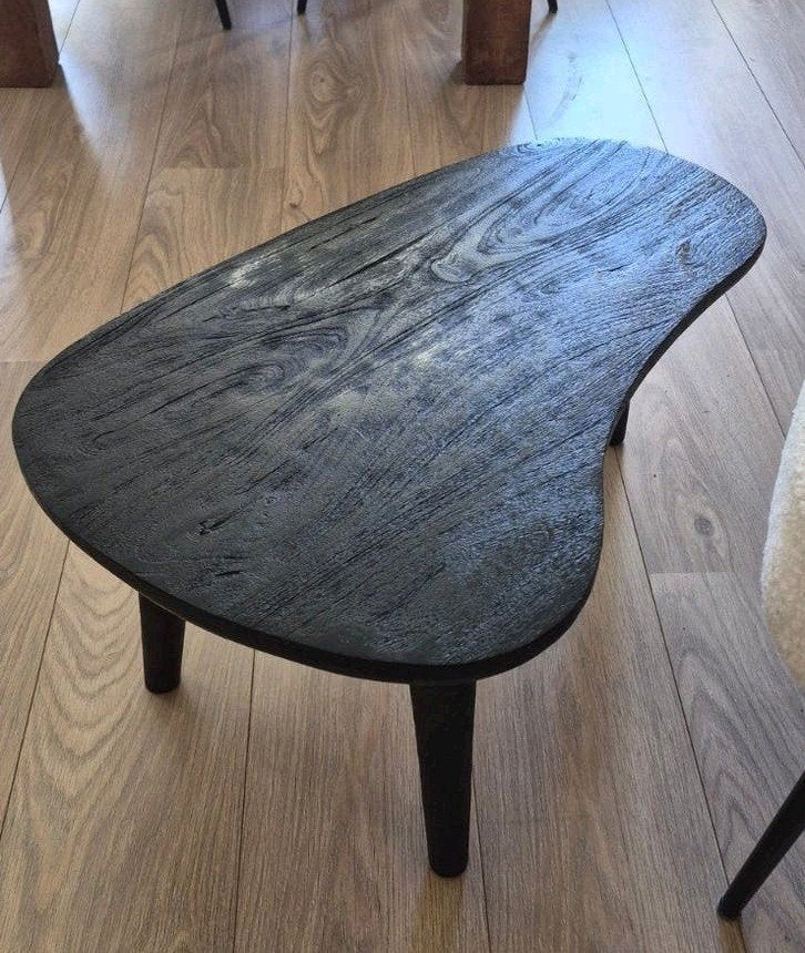 By-Boo Guus salontafel organisch bijzettafel mango zwart, Huis en Inrichting, Ophalen, Minder dan 50 cm, Gebruikt, 50 tot 100 cm