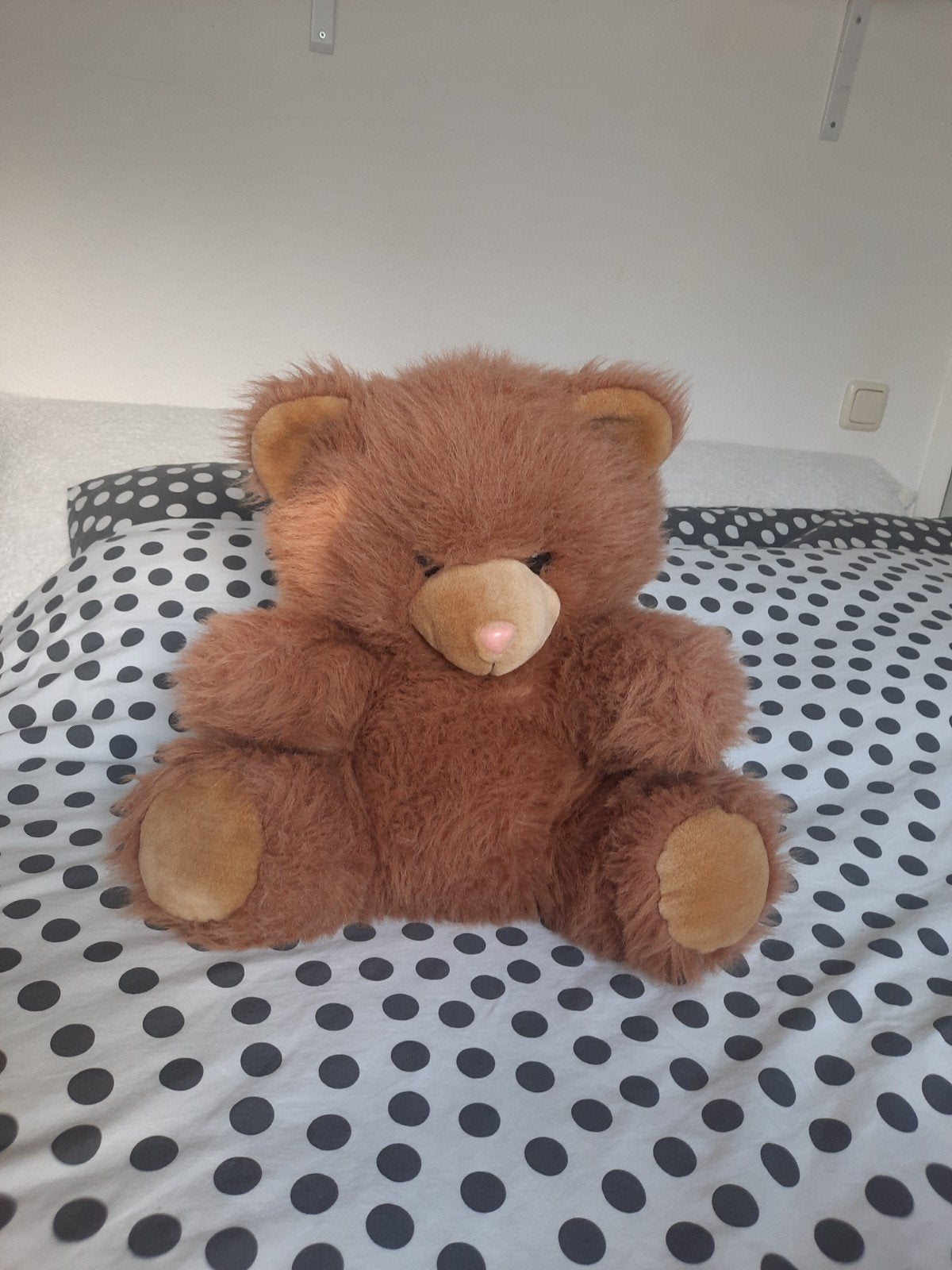 Tiamo knuffelbeer - Bruin - Zo goed als nieuw, Overige karakters, Beer, Ophalen of Verzenden, Middelgroot (20 tot 80 cm)