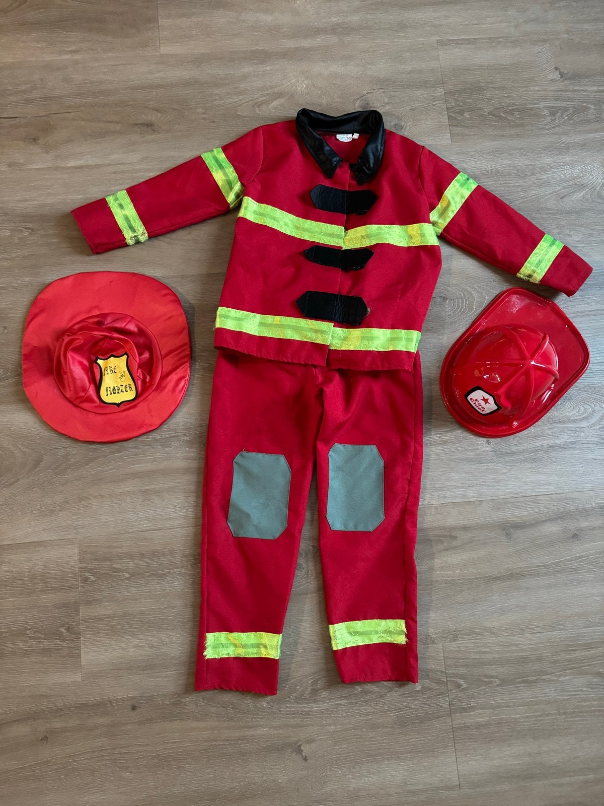 Brandweerman verkleedpak maat 116, Kinderen en Baby's, Ophalen of Verzenden, Gebruikt, 110 t/m 116, Jongen of Meisje