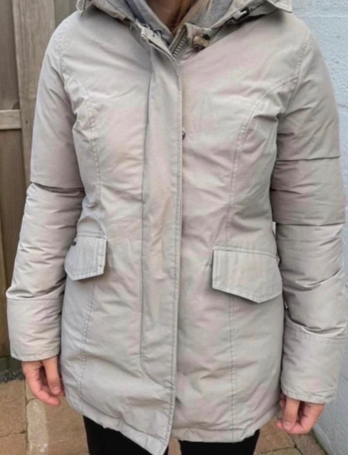 Airforce 2 pocket parka winterjas lichtgrijs maat xs, Ophalen of Verzenden, Zo goed als nieuw, Maat 34 (XS) of kleiner, Grijs