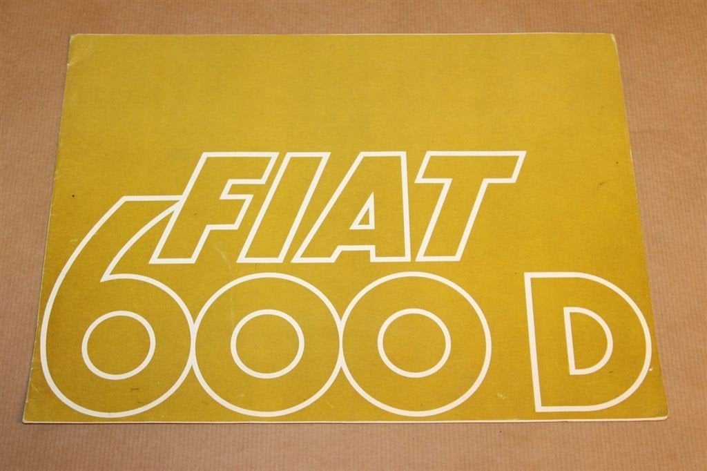 Zeldzame brochure - Fiat 600D - 1966, Ophalen of Verzenden, Zo goed als nieuw, Overige merken