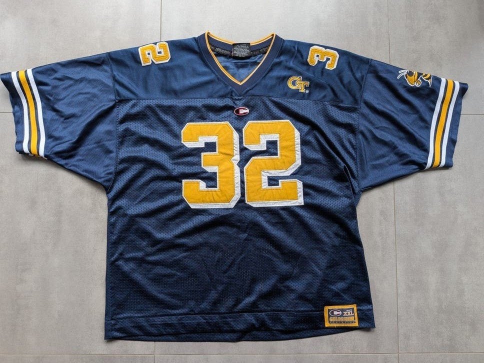 Vintage Georgia Tech Yellow Jackets Jersey #32, Overige maten, Gedragen, Colosseum Athletics, Algemeen